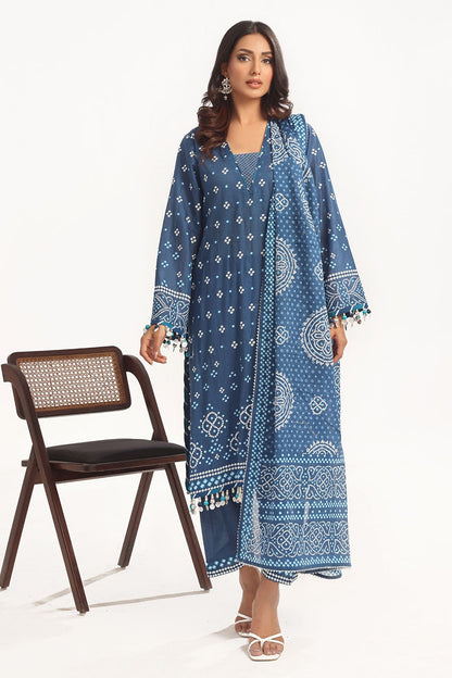 Gul Ahmed | Chunri Lawn 25 | CL-52171 B XS Navy Blue Lawn
