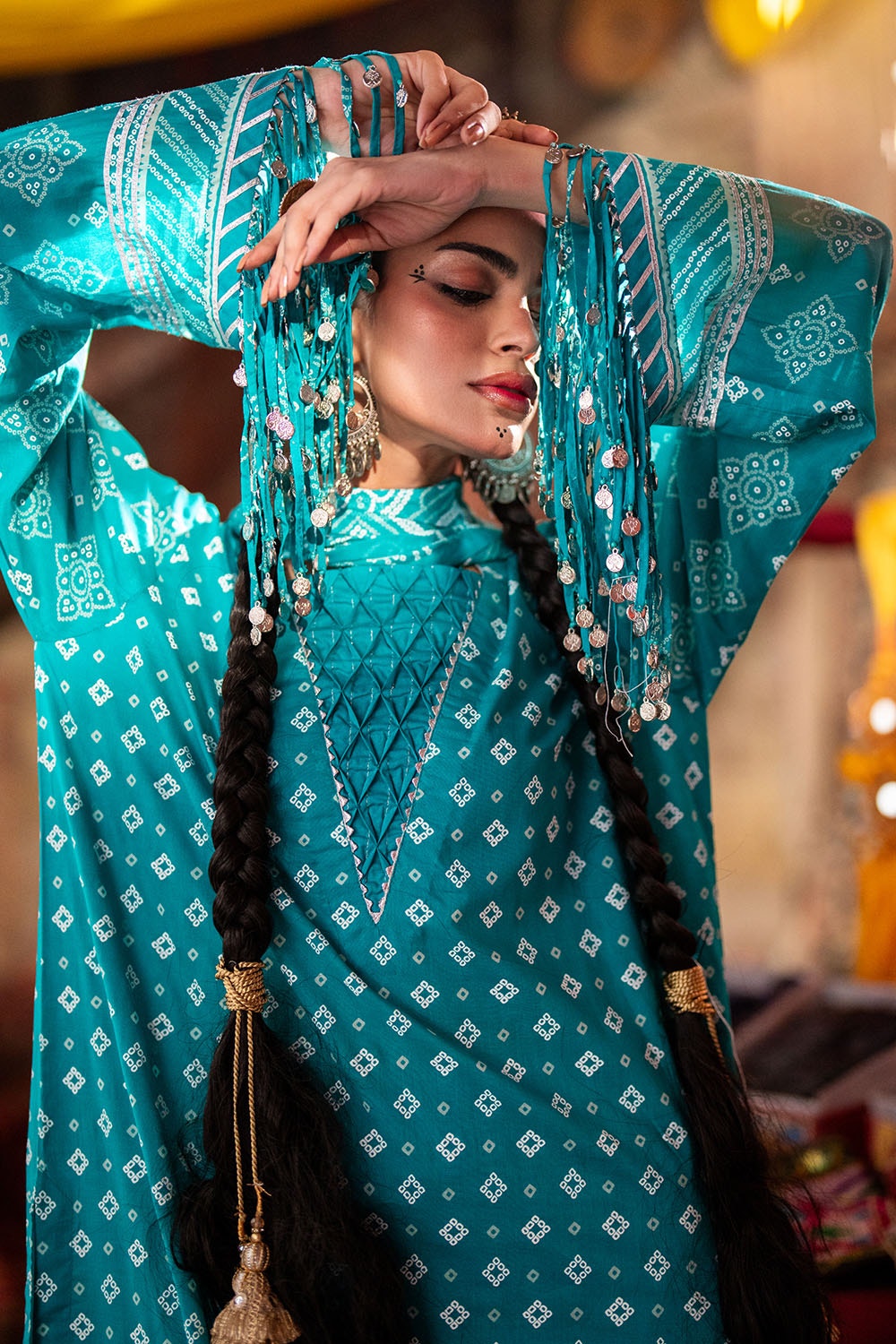 Gul Ahmed | Chunri Lawn 25 | CL-52178 B L Ferozi Lawn