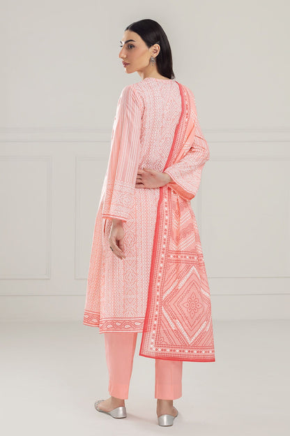Gul Ahmed | Chunri Lawn 25 | CL-52179 A S Pink Lawn