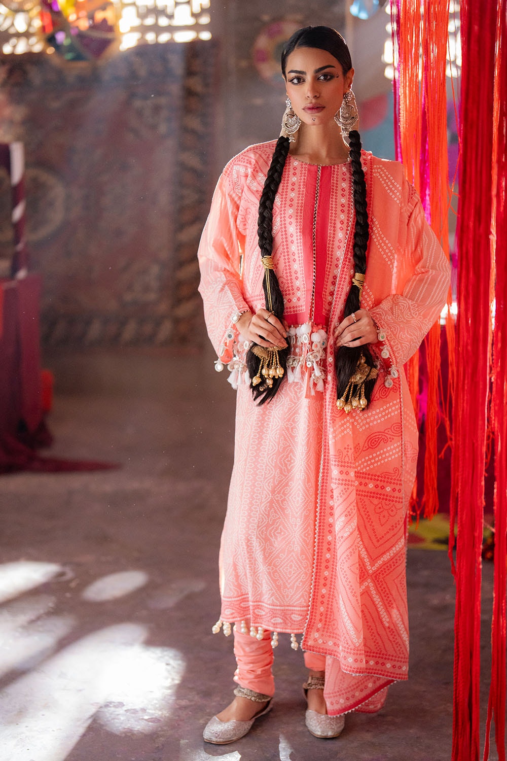 Gul Ahmed | Chunri Lawn 25 | CL-52179 A L Pink Lawn