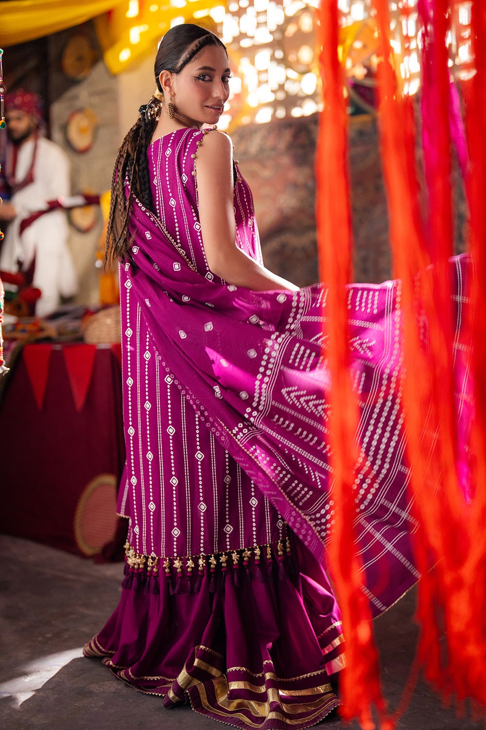 Gul Ahmed | Chunri Lawn 25 | CL-52185 A S Magenta Lawn