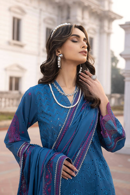 LSM | Spring Embroidered 24 | A-4 - Pakistani Designer Dress - by LSM | Type: Luxury - 100% Original at Saira Sultan
