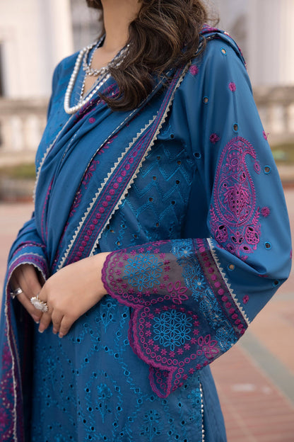 LSM | Spring Embroidered 24 | A-4 - Pakistani Designer Dress - by LSM | Type: Luxury - 100% Original at Saira Sultan