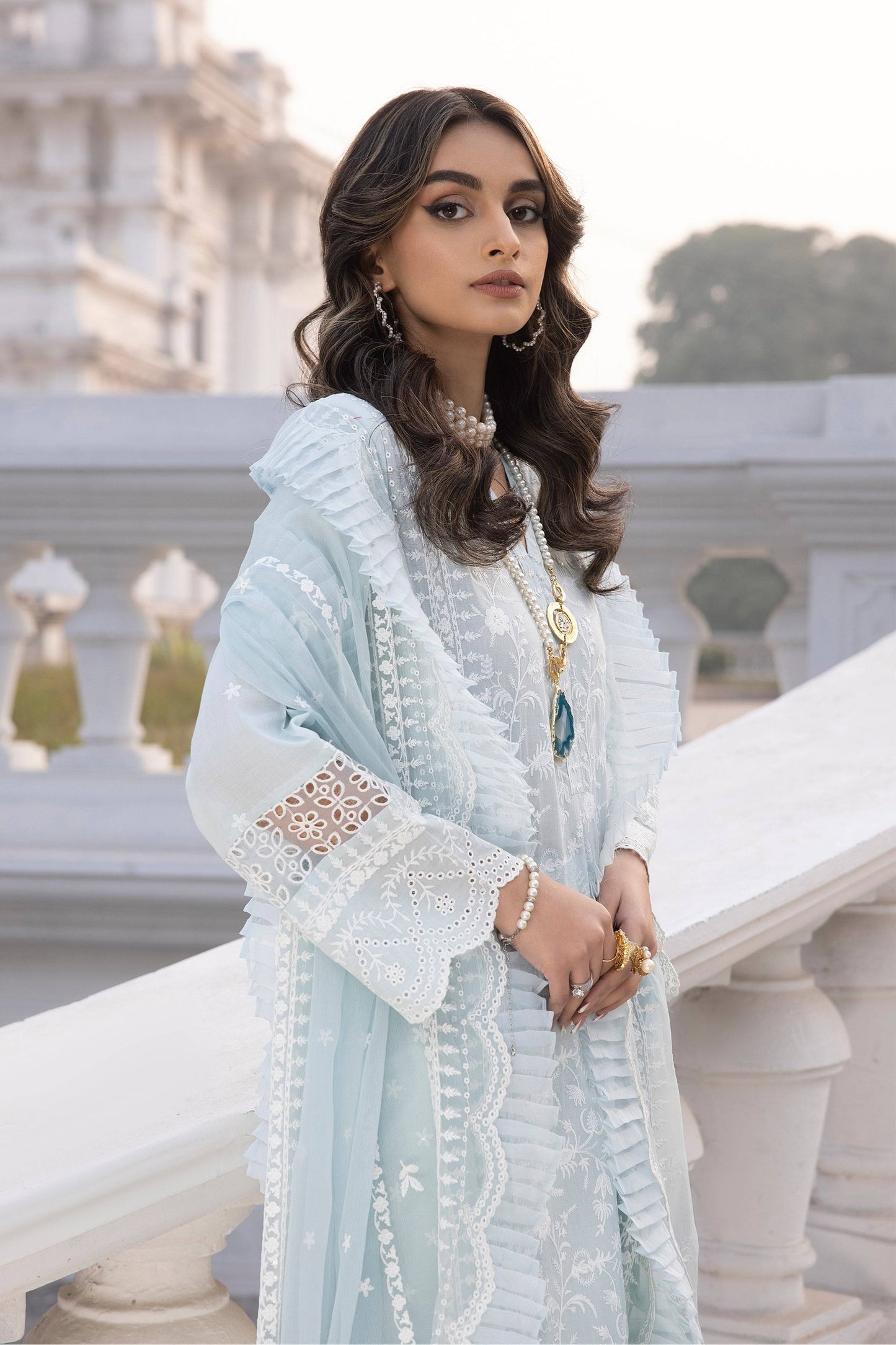 LSM | Spring Embroidered 24 | A-8 - Pakistani Designer Dress - by LSM | Type: Luxury - 100% Original at Saira Sultan