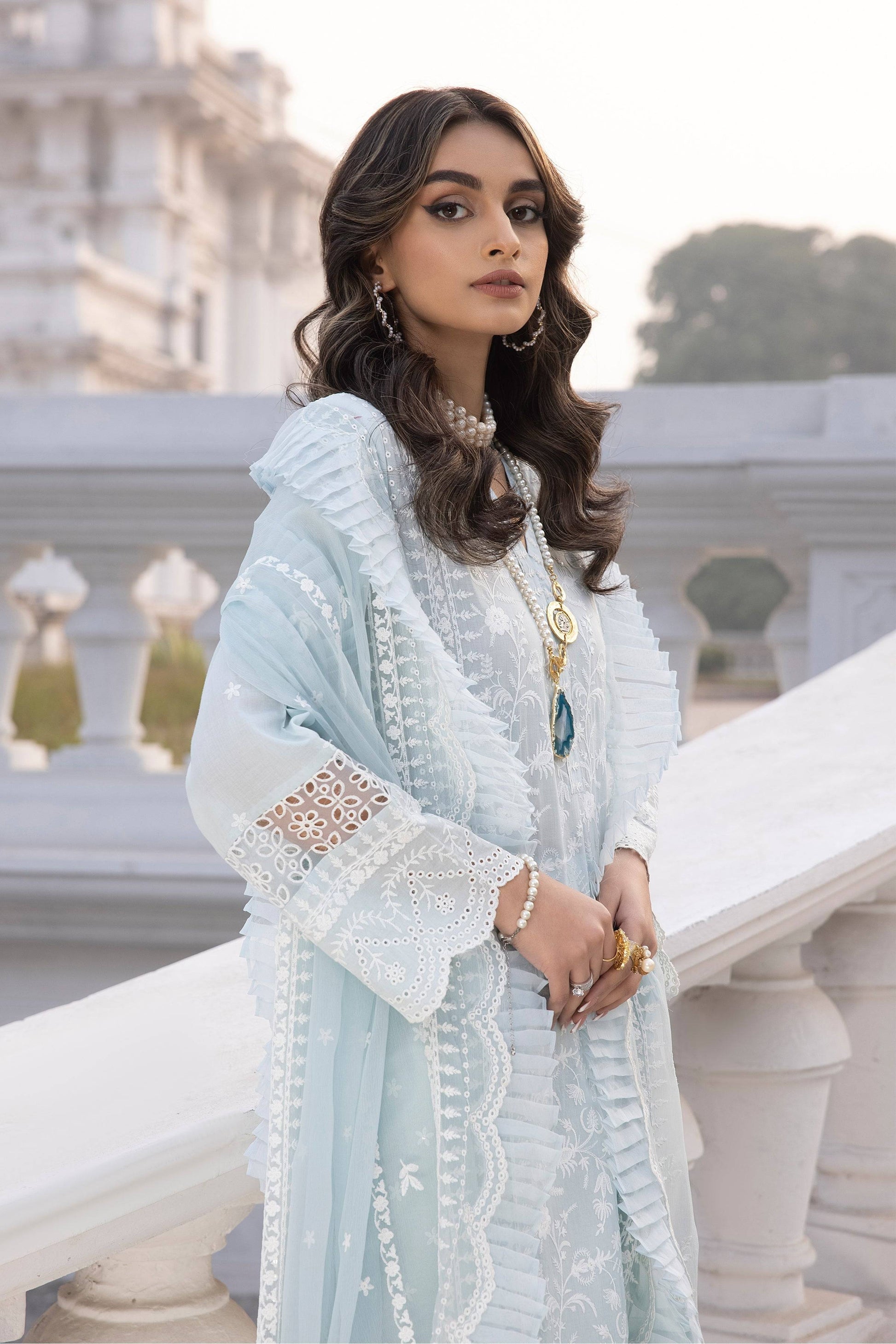 LSM | Spring Embroidered 24 | A-8 - Pakistani Designer Dress - by LSM | Type: Luxury - 100% Original at Saira Sultan