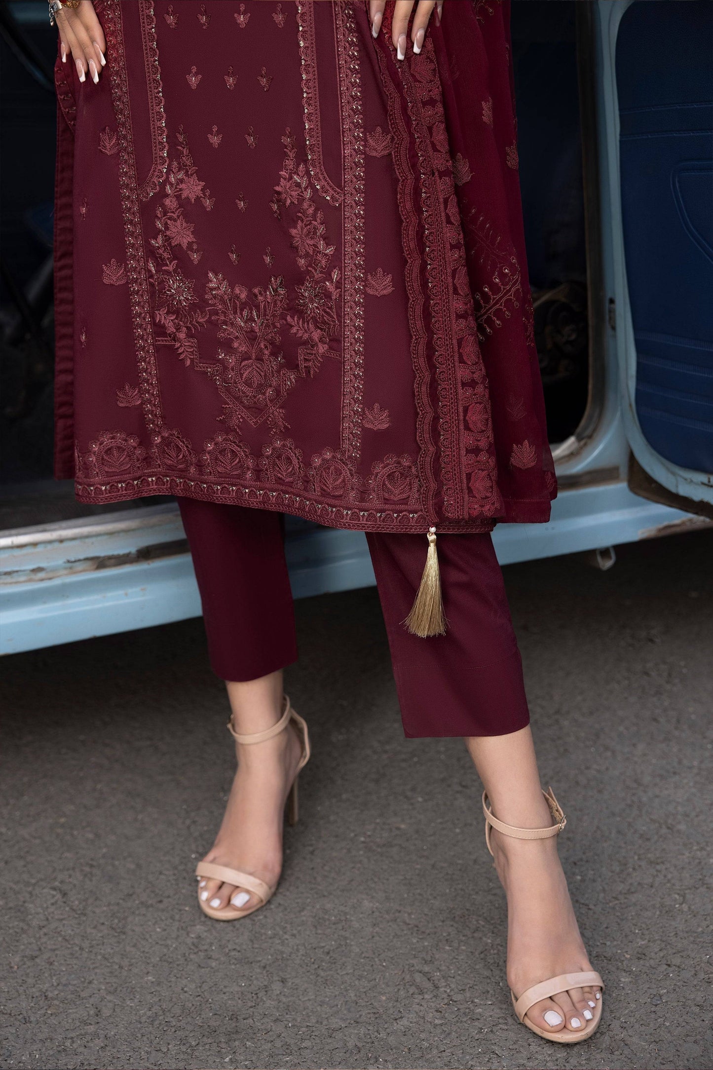LSM | Spring Embroidered 24 | A-10 - Pakistani Designer Dress - by LSM | Type: Luxury - 100% Original at Saira Sultan