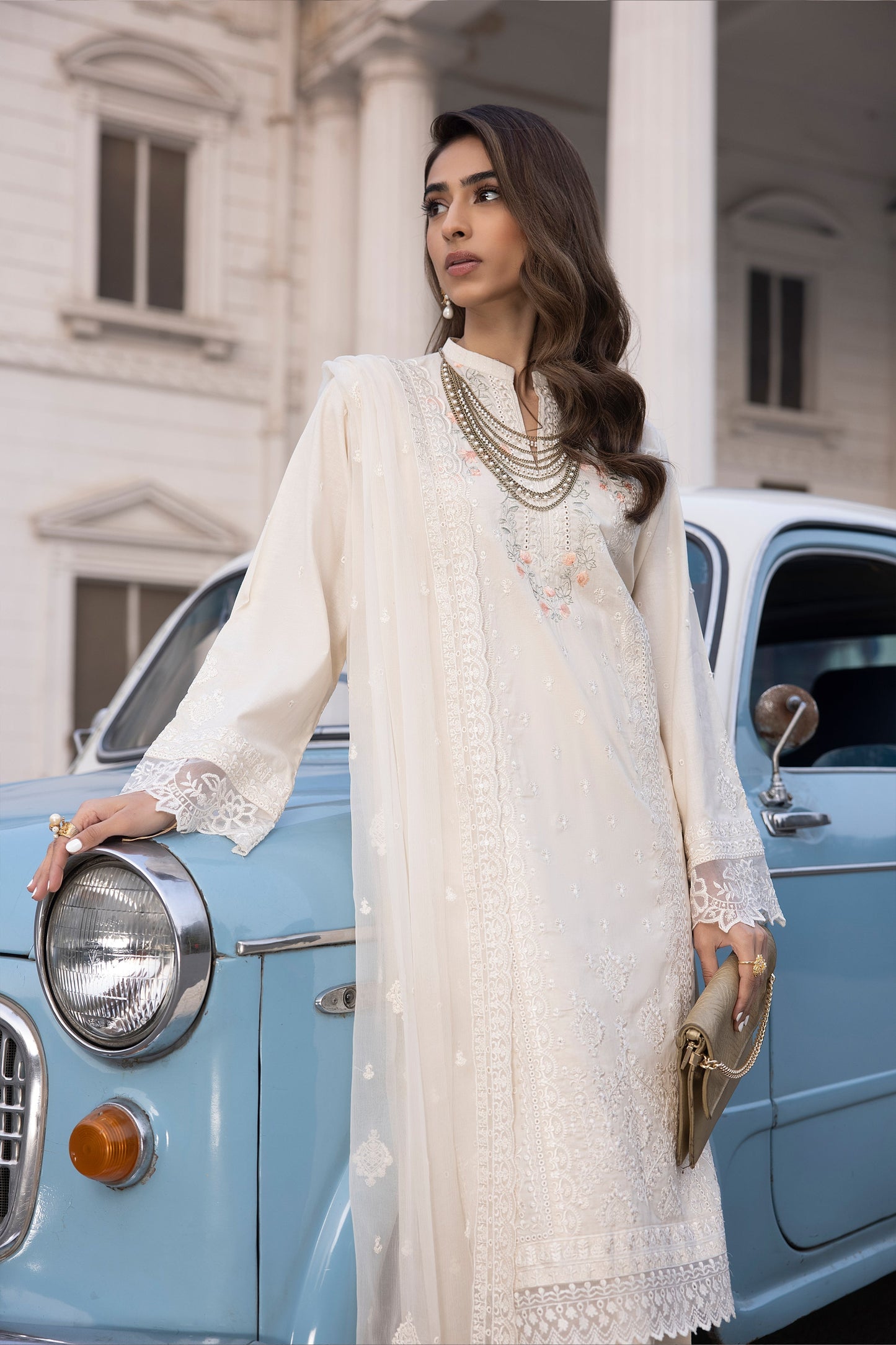 LSM | Spring Embroidered 24 | A-11 - Pakistani Designer Dress - by LSM | Type: Luxury - 100% Original at Saira Sultan