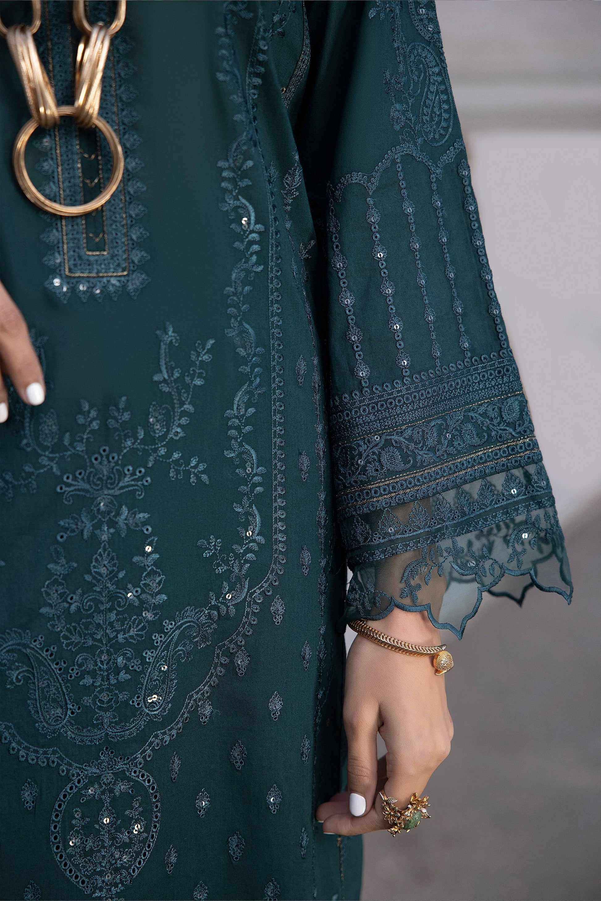 LSM | Spring Embroidered 24 | A-13 - Pakistani Designer Dress - by LSM | Type: Luxury - 100% Original at Saira Sultan