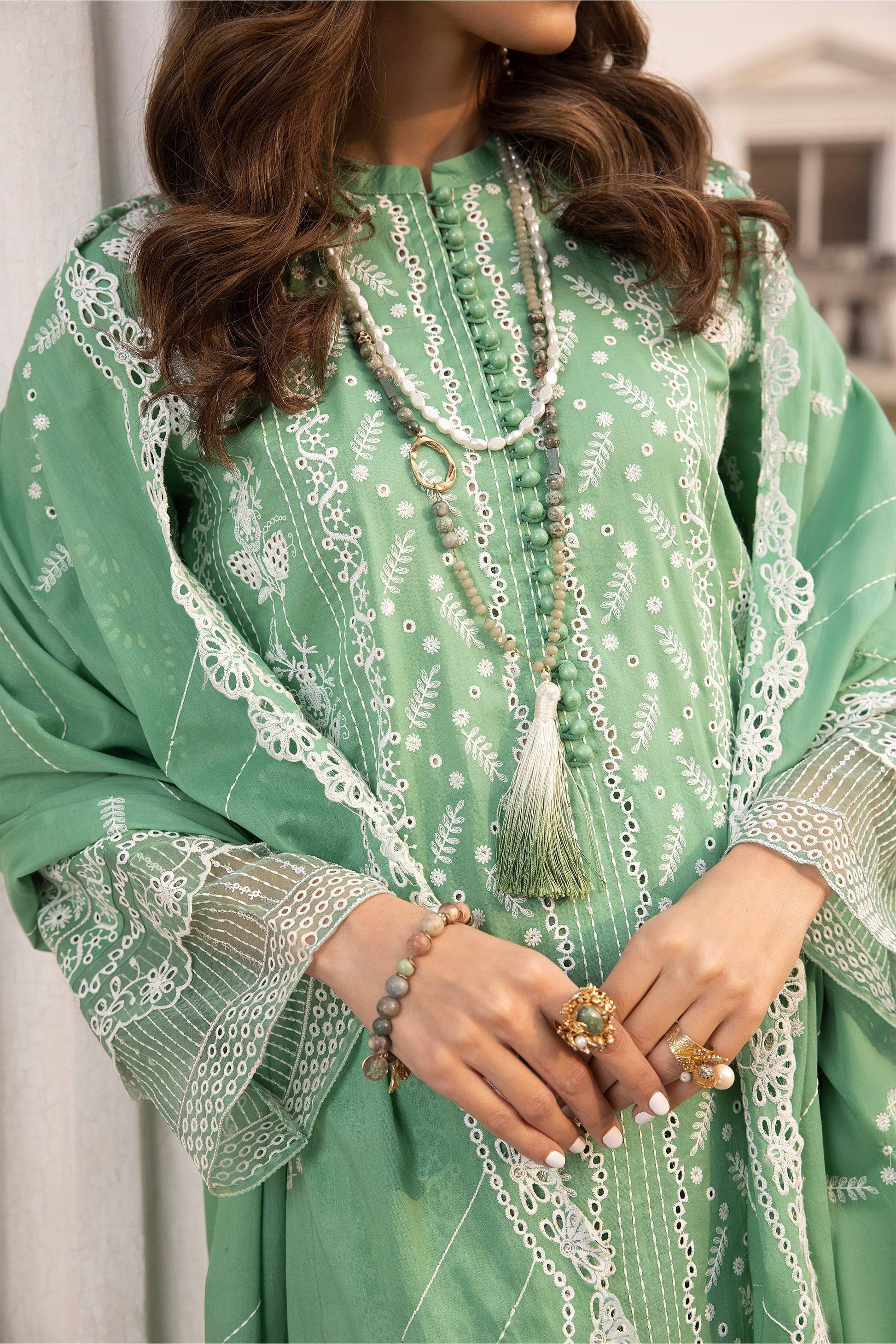 LSM | Spring Embroidered 24 | A-2 - Pakistani Designer Dress - by LSM | Type: Luxury - 100% Original at Saira Sultan
