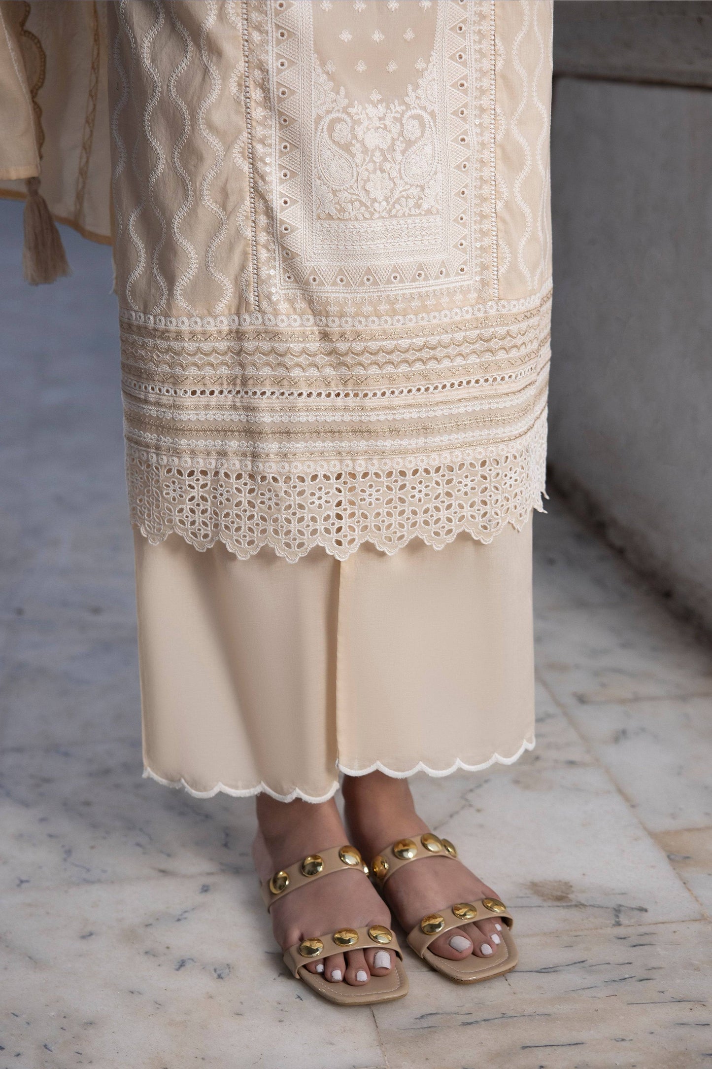 LSM | Spring Embroidered 24 | A-6 - Pakistani Designer Dress - by LSM | Type: Luxury - 100% Original at Saira Sultan