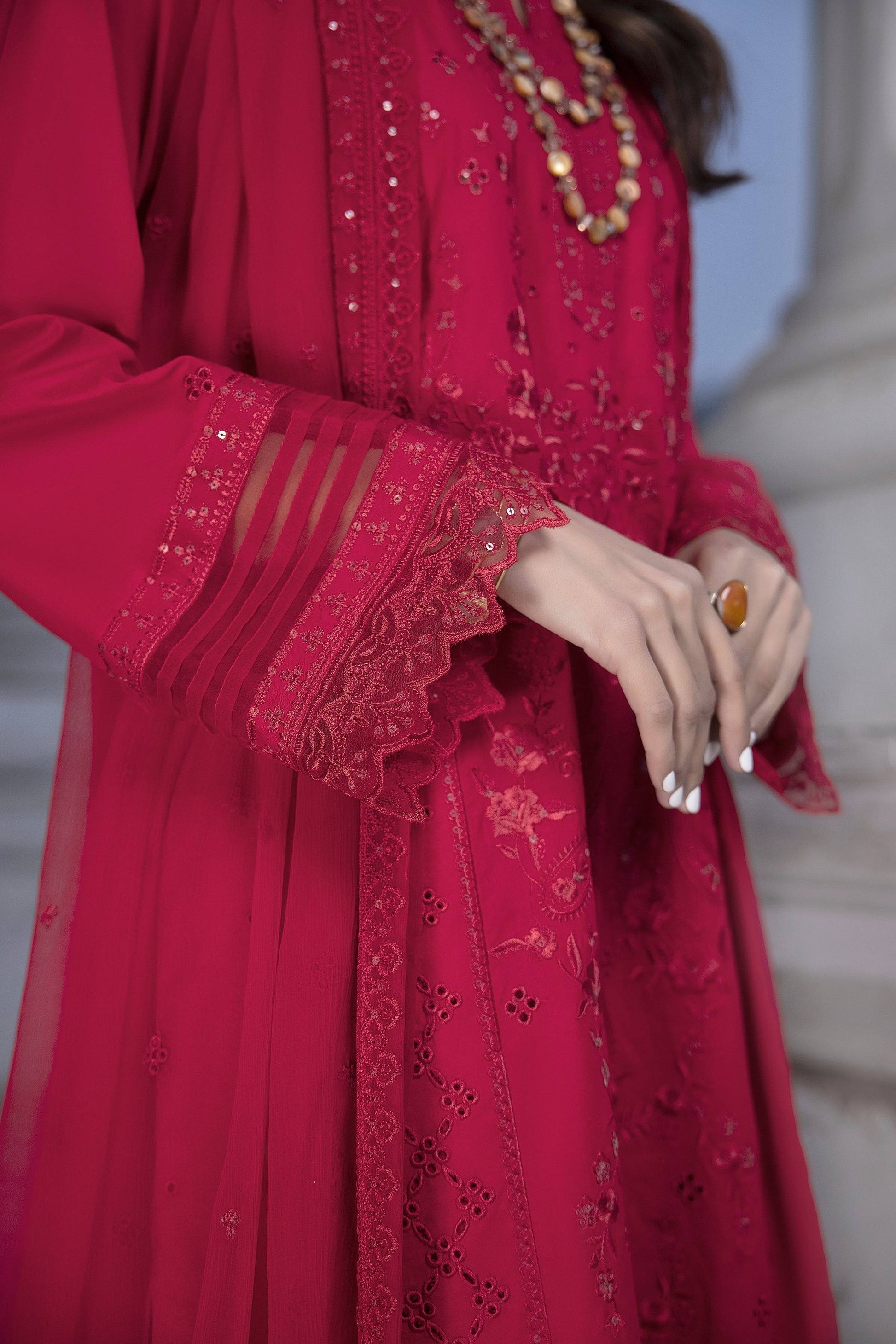 LSM | Spring Embroidered 24 | A-15 - Pakistani Designer Dress - by LSM | Type: Luxury - 100% Original at Saira Sultan