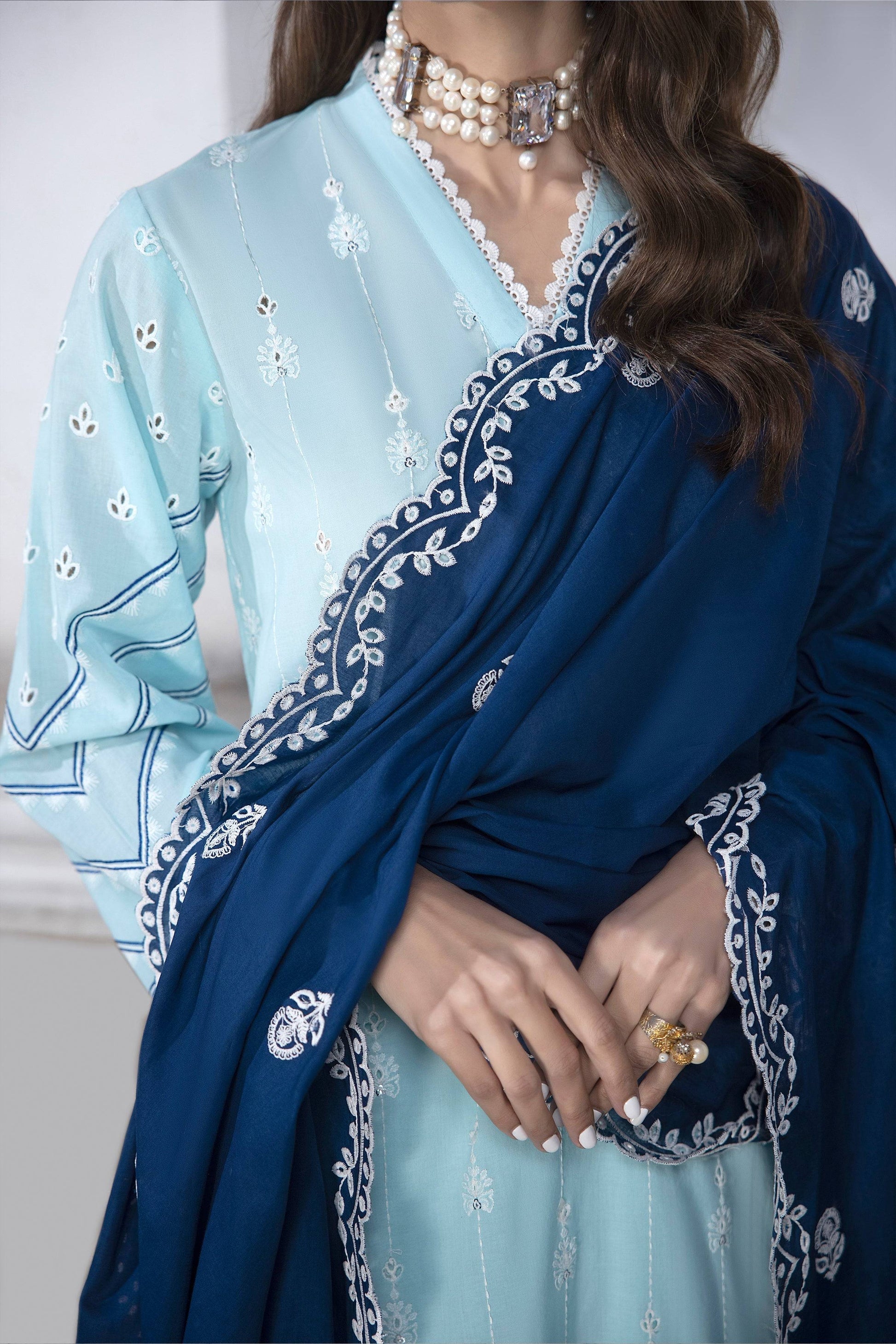 LSM | Spring Embroidered 24 | A-1 - Pakistani Designer Dress - by LSM | Type: Luxury - 100% Original at Saira Sultan