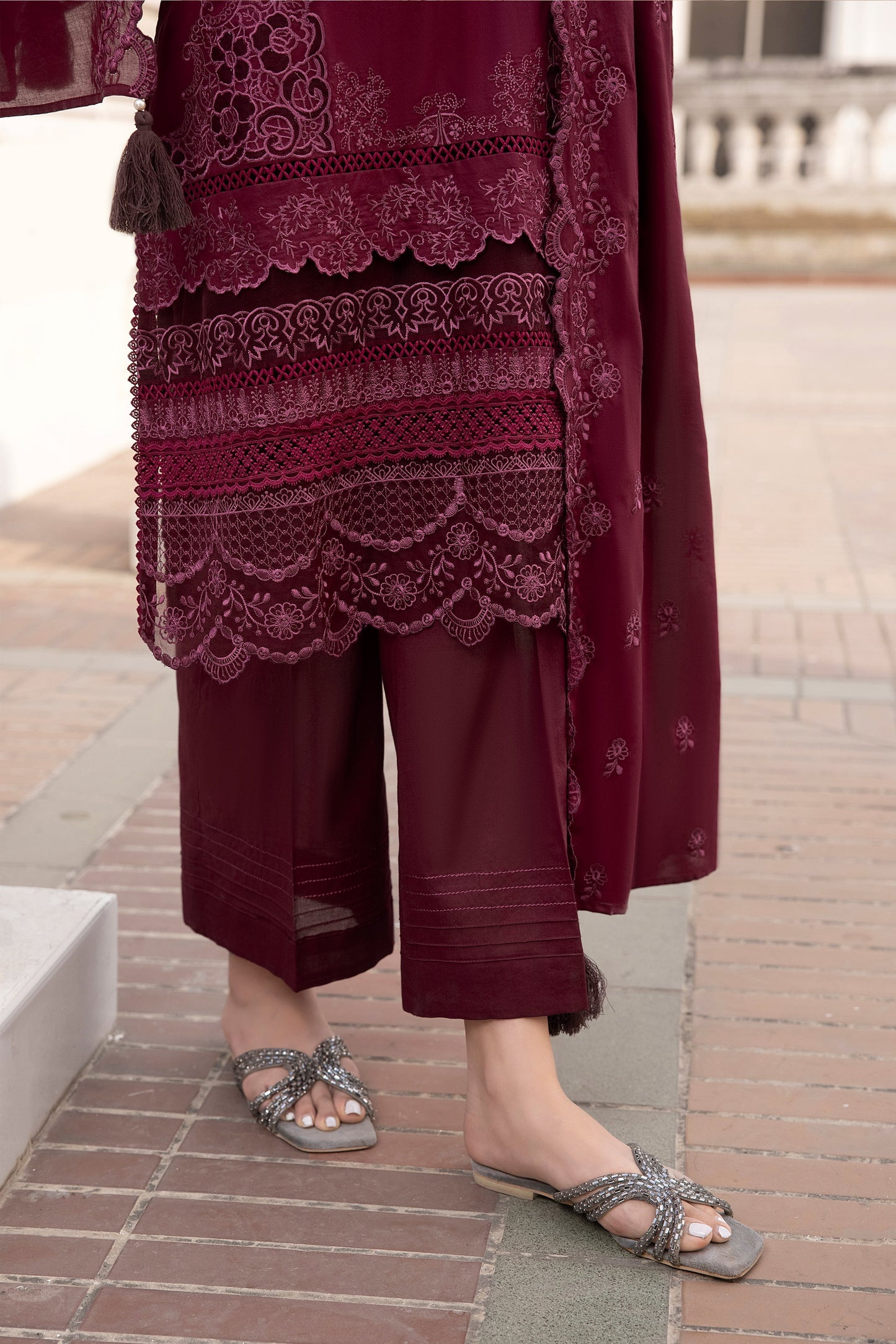 LSM | Spring Embroidered 24 | A-9 - Pakistani Designer Dress - by LSM | Type: Luxury - 100% Original at Saira Sultan