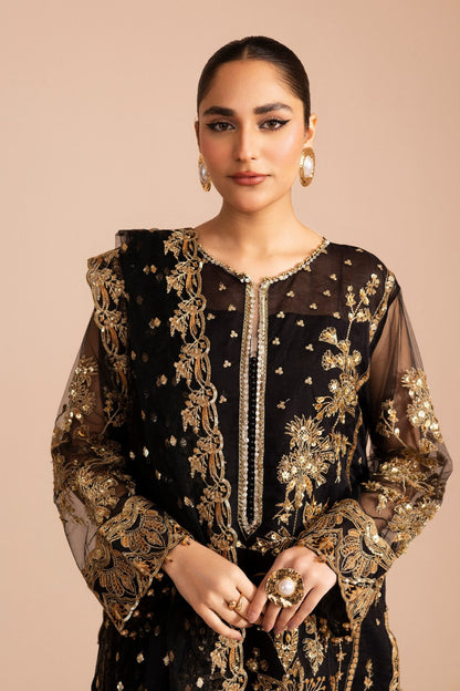 Maryum N Maria | Zircon Formals | LALEH - MS40080 M Black Organza