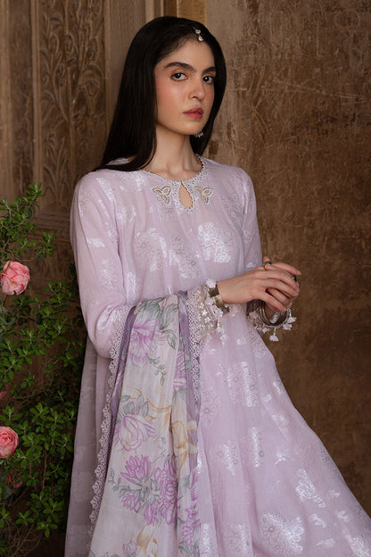 Cross Stitch | Eid Lawn Edit 25 | LAVENDER BLISS M Lilac Jacquard