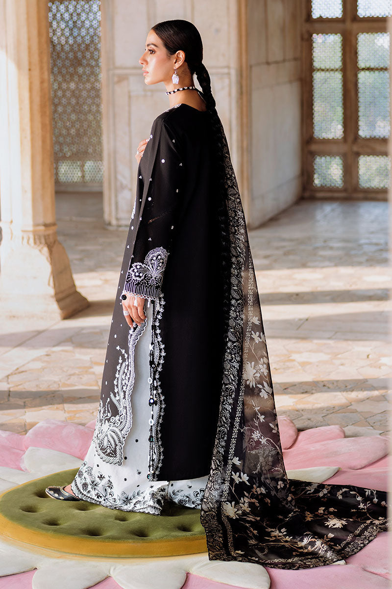 Cross Stitch | Eid Lawn Edit 25 | EBONY VOGUE S Black Lawn
