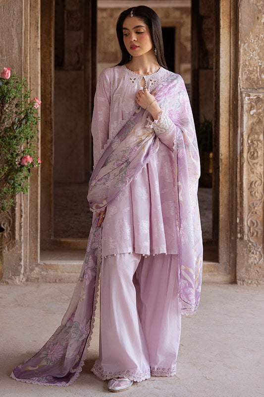 Cross Stitch | Eid Lawn Edit 25 | LAVENDER BLISS XS Lilac Jacquard