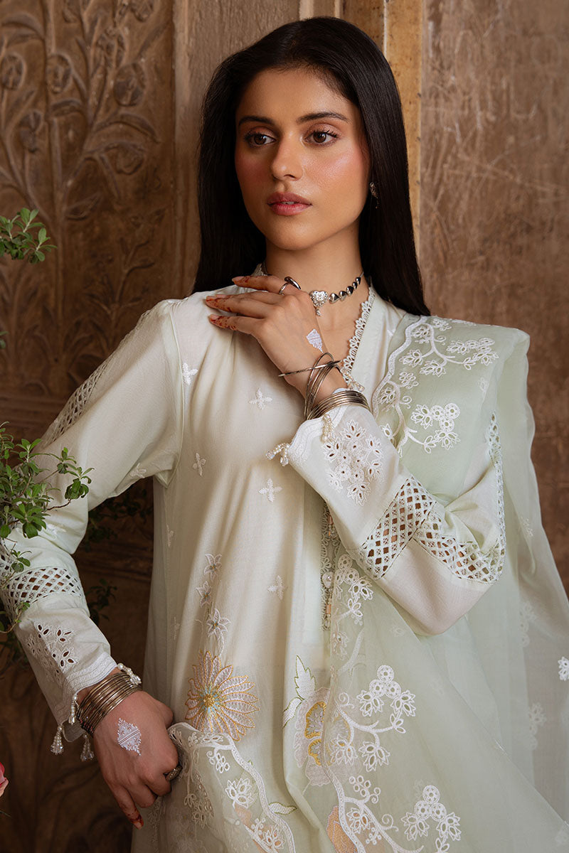 Cross Stitch | Eid Lawn Edit 25 | AQUA SERENITY M Mint Lawn