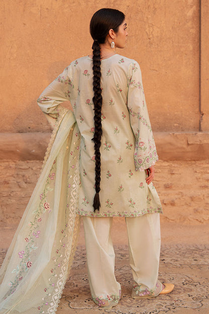 Cross Stitch | Eid Lawn Edit 25 | CITRINE AURA S Mint Green Lawn