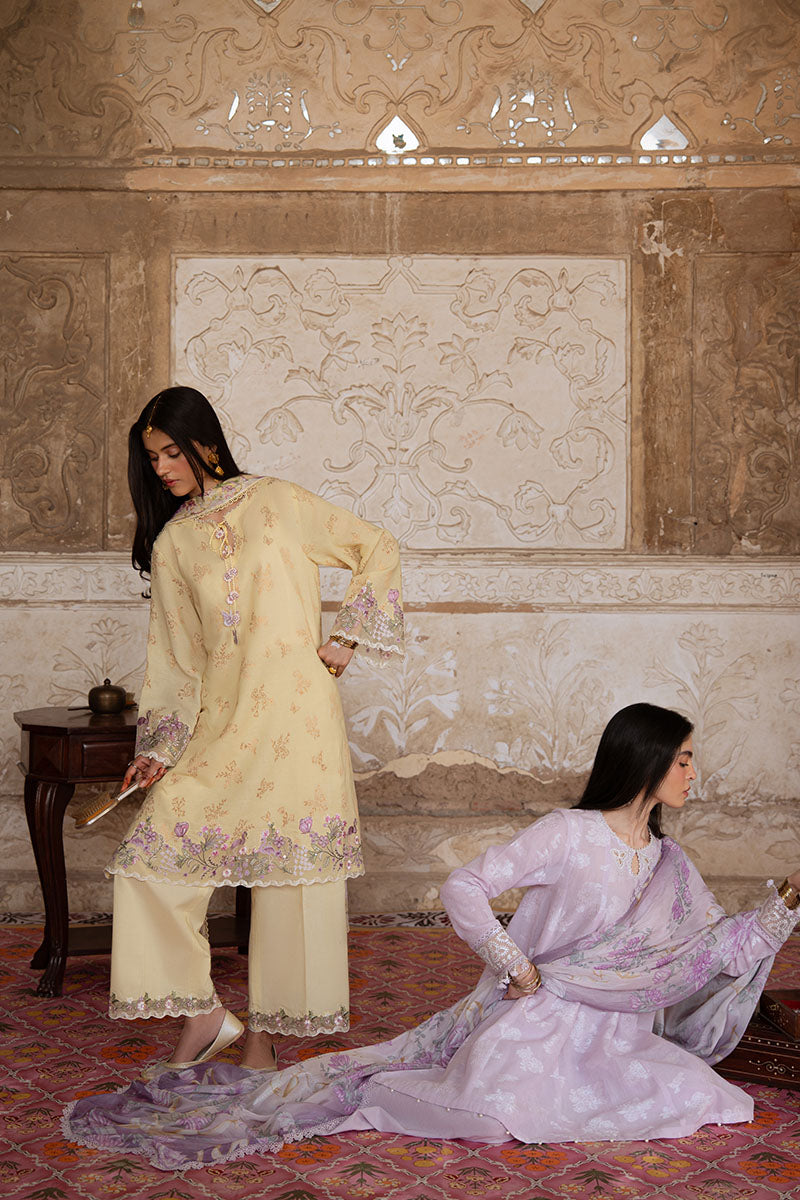 Cross Stitch | Eid Lawn Edit 25 | LAVENDER BLISS L Lilac Jacquard