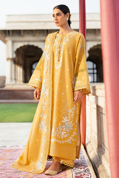 Cross Stitch | Eid Lawn Edit 25 | MUSTARD MIRAGE M Mustard Lawn