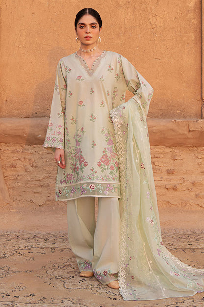 Cross Stitch | Eid Lawn Edit 25 | CITRINE AURA XS Mint Green Lawn