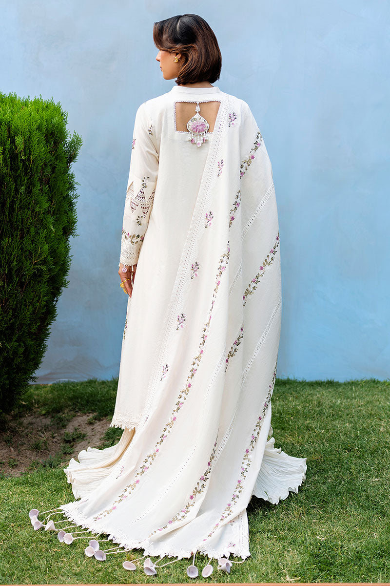 Cross Stitch | Eid Lawn Edit 25 | PETAL PARADISE S White Lawn