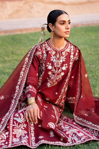Cross Stitch | Eid Lawn Edit 25 | ROUGE ZEST XL Red Lawn