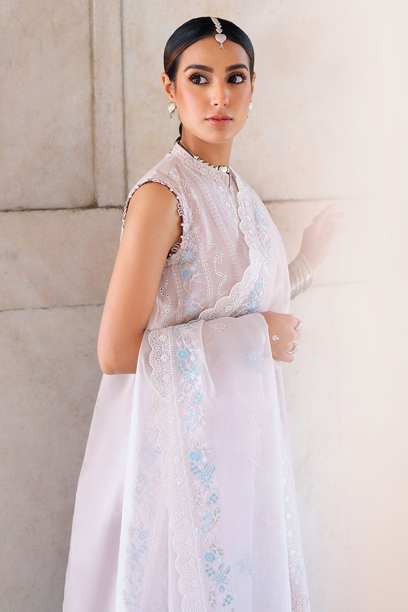 Cross Stitch | Eid Lawn Edit 25 | HUSHED MAUVE M Lilac Lawn