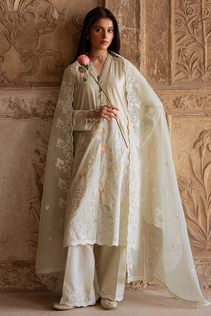 Cross Stitch | Eid Lawn Edit 25 | AQUA SERENITY XS Mint Lawn