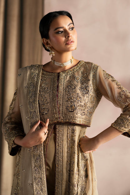 Maryum N Maria | Luna Formals | LIARA L Sand Zari Net