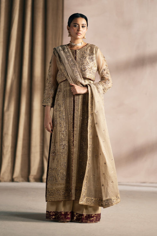 Maryum N Maria | Luna Formals | LIARA S Sand Zari Net