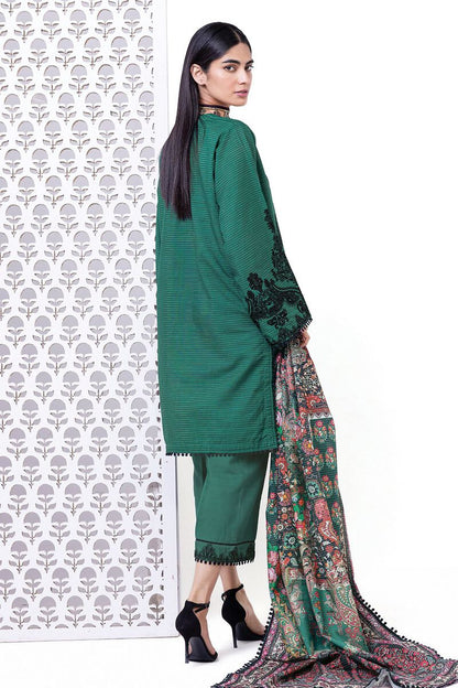 Khaadi | My Winter Mood | LKM10 S Teal Green Khaddar Messuri