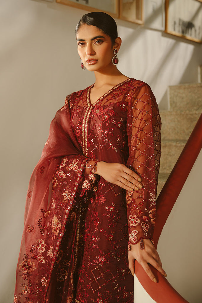 Cross Stitch | Luxe Atelier 25 | MERLOT MUSE Custom Size Blood Red Organza