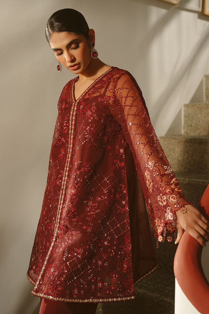Cross Stitch | Luxe Atelier 25 | MERLOT MUSE L Blood Red Organza