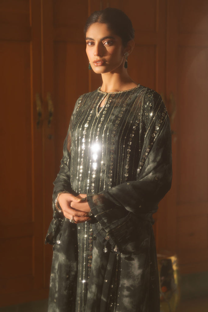 Cross Stitch | Luxe Atelier 25 | FOREST ENVY M Army Green Chiffon