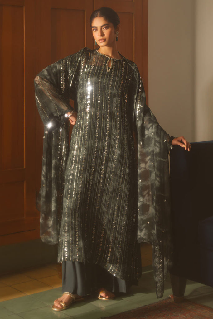 Cross Stitch | Luxe Atelier 25 | FOREST ENVY L Army Green Chiffon