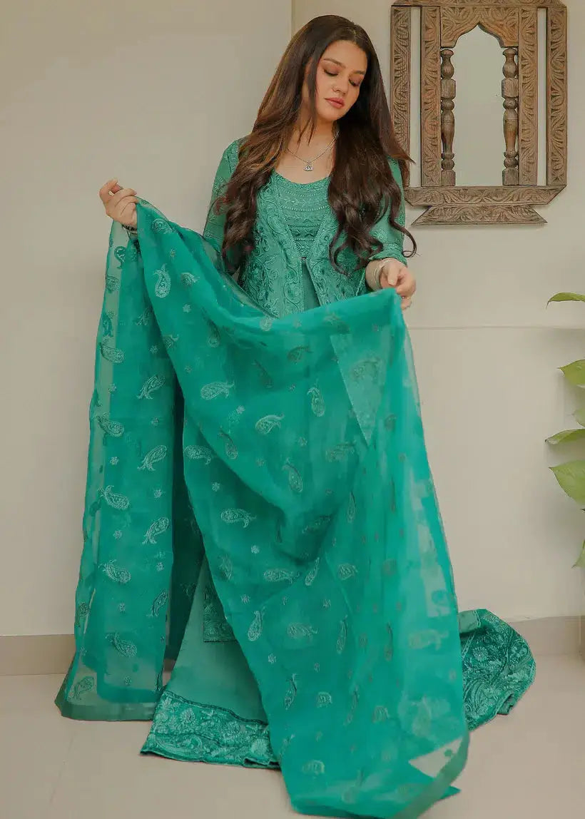 Tena Durrani | Amelie Luxe Formals | Jade - Pakistani Designer Dress - by Tena Durrani | Type: Formal - 100% Original at Saira Sultan