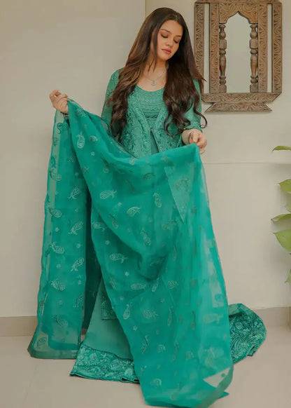 Tena Durrani | Amelie Luxe Formals | Jade - Pakistani Designer Dress - by Tena Durrani | Type: Formal - 100% Original at Saira Sultan