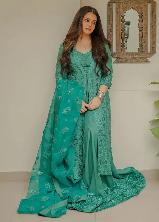 Tena Durrani | Amelie Luxe Formals | Jade - Pakistani Designer Dress - by Tena Durrani | Type: Formal - 100% Original at Saira Sultan