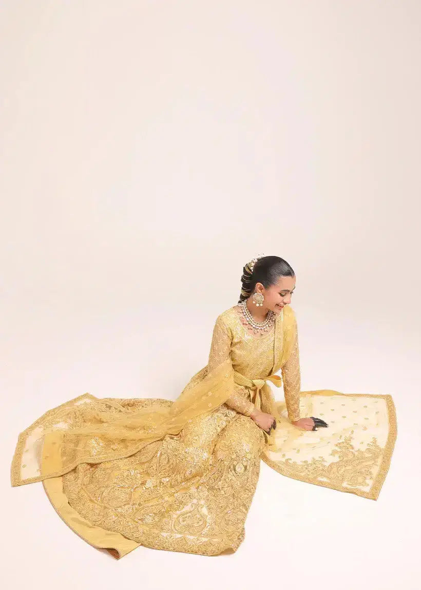 Tena Durrani | Amelie Luxe Formals | Sunflower - Pakistani Designer Dress - by Tena Durrani | Type: Formal - 100% Original at Saira Sultan