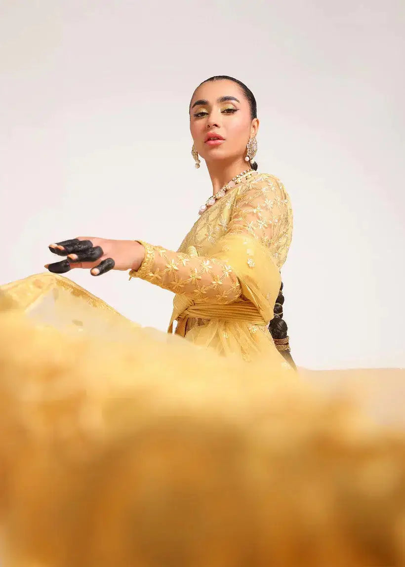 Tena Durrani | Amelie Luxe Formals | Sunflower - Pakistani Designer Dress - by Tena Durrani | Type: Formal - 100% Original at Saira Sultan