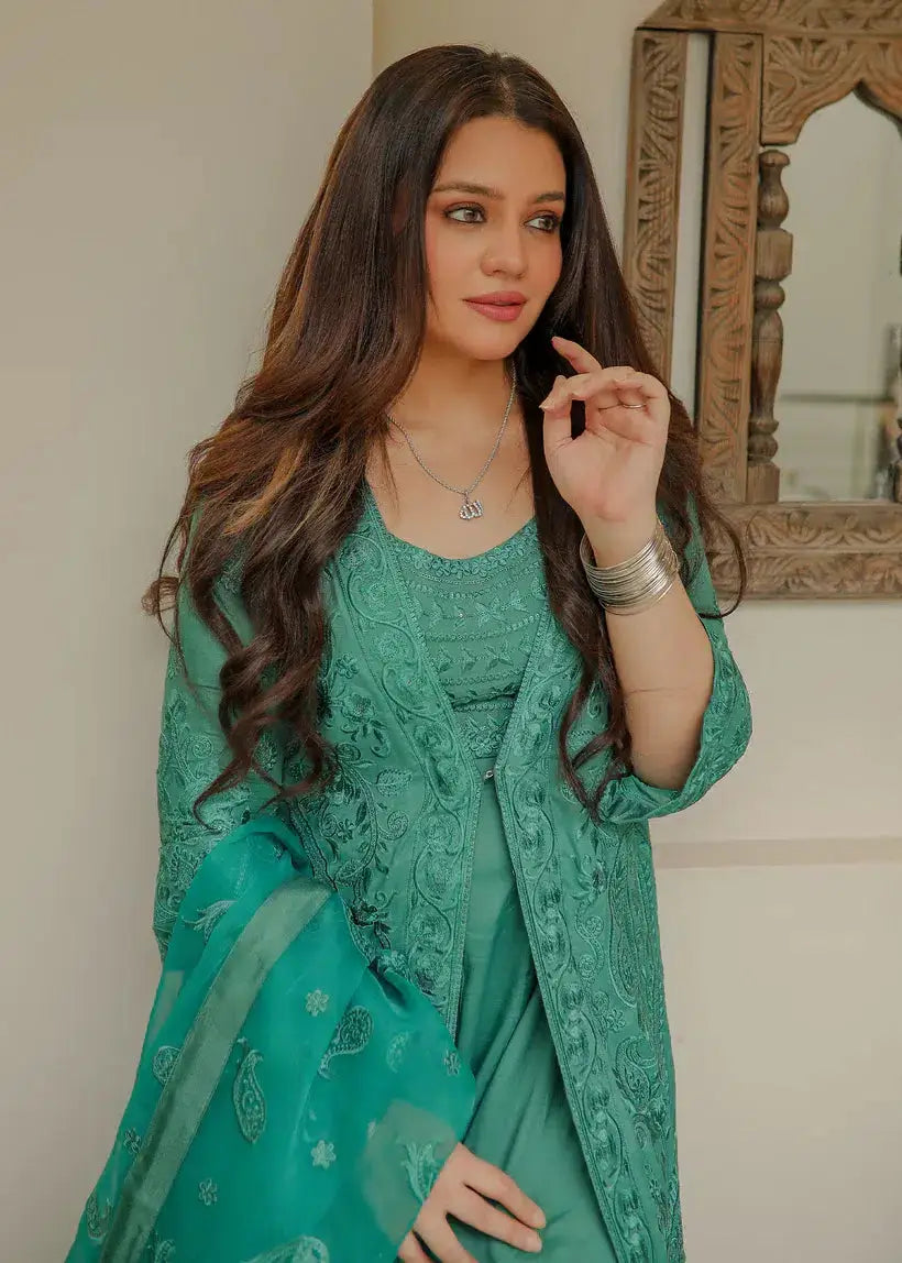 Tena Durrani | Amelie Luxe Formals | Jade - Pakistani Designer Dress - by Tena Durrani | Type: Formal - 100% Original at Saira Sultan