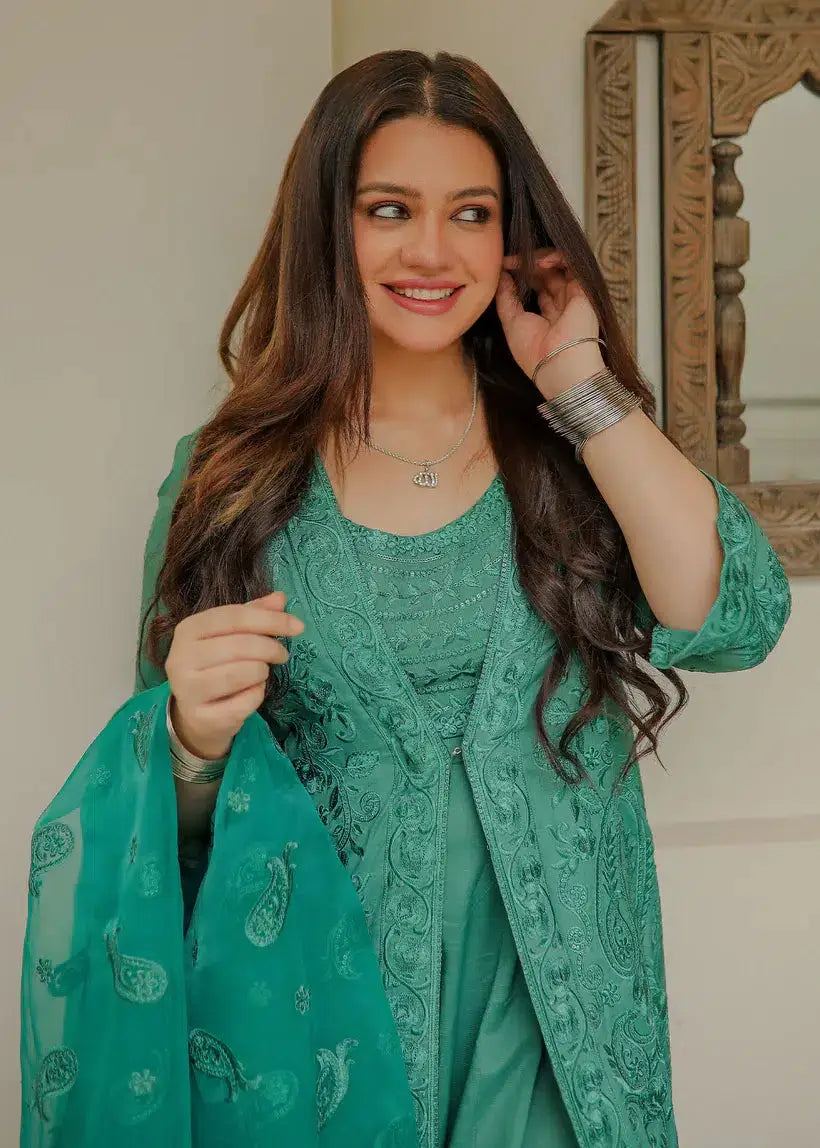Tena Durrani | Amelie Luxe Formals | Jade - Pakistani Designer Dress - by Tena Durrani | Type: Formal - 100% Original at Saira Sultan