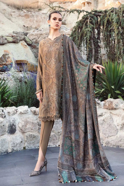 Maria B | M Prints Winter 23 | MPT-2003-A - Pakistani Designer Dress - by Maria B | Type: Luxury - 100% Original at Saira Sultan