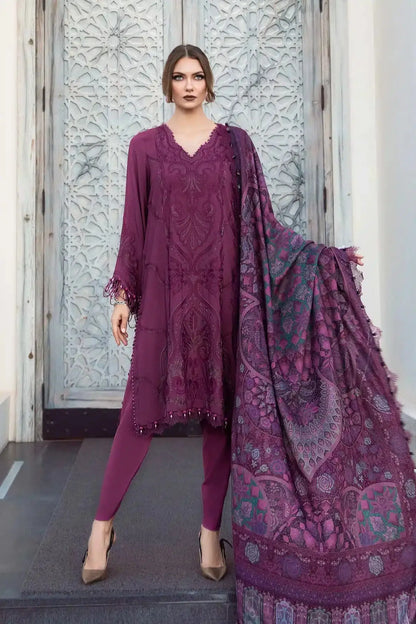 Maria B | M Prints Winter 23 | MPT-2003-B - Pakistani Designer Dress - by Maria B | Type: Luxury - 100% Original at Saira Sultan