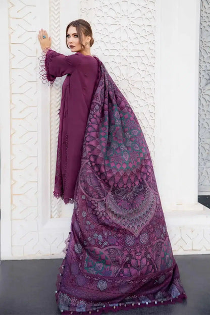 Maria B | M Prints Winter 23 | MPT-2003-B - Pakistani Designer Dress - by Maria B | Type: Luxury - 100% Original at Saira Sultan