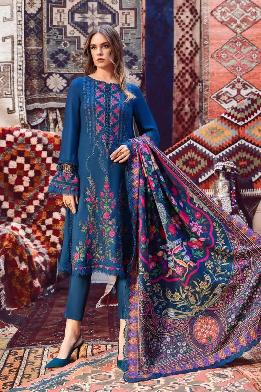 Maria B | M Prints Winter 23 | MPT-2004-B - Pakistani Designer Dress - by Maria B | Type: Luxury - 100% Original at Saira Sultan