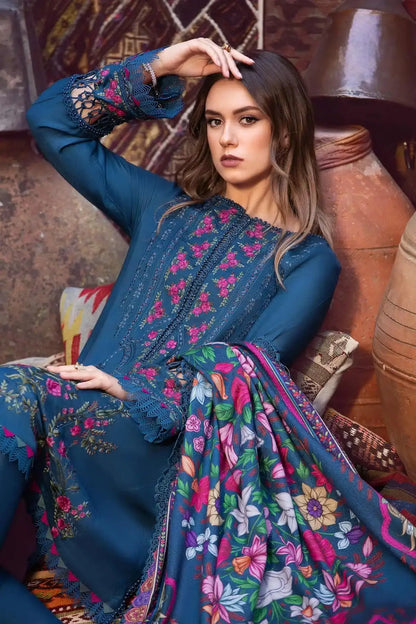Maria B | M Prints Winter 23 | MPT-2004-B - Pakistani Designer Dress - by Maria B | Type: Luxury - 100% Original at Saira Sultan