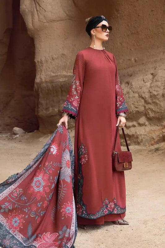 Maria B | M Prints Winter 23 | MPT-2005-A - Pakistani Designer Dress - by Maria B | Type: Luxury - 100% Original at Saira Sultan
